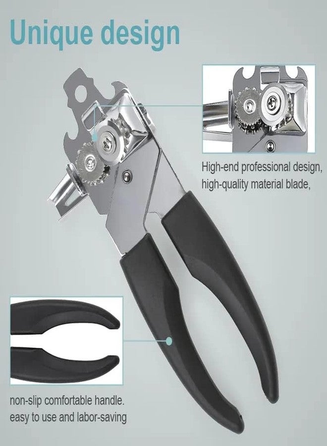 Obedient 3-in-1 Can Openers Multipurpose Manual Can & Bottle Opener, Tin Cutter with Comfortable Smooth Edge & Anti Slip Hand Grip for Kitchen, Outdoor Camping - Image 2